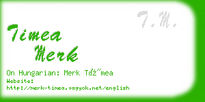 timea merk business card